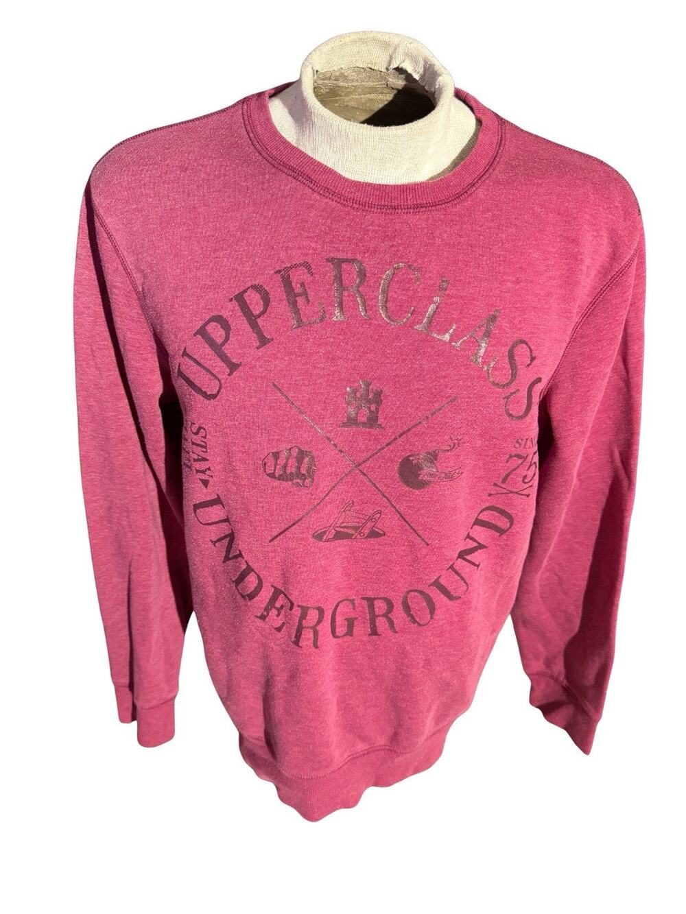 Vintage Ckh Clockhouse Upperclass Underground Sweatshirt XL Red Germany
